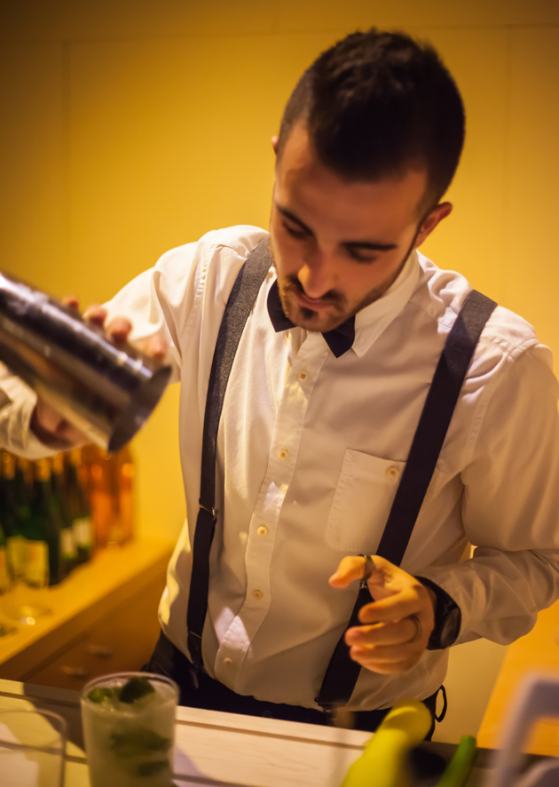 Coctelero del restaurante Shibui